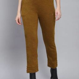 Monte Carlo Yellow Textured Trackpants-image-58