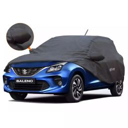 AllExtreme BN7004 Car Body Cover for Maruti Suzuki Baleno Grey with Mirror-47
