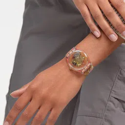 Swatch Unisex Skeleton Dial & Straps Analogue Watch SUOK147-032 image 5