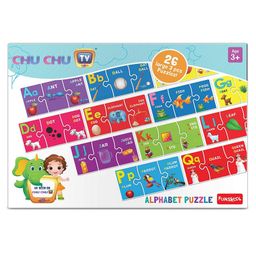 Funskool Chu Chu Floor Train Jigsaw Puzzle Multicolor- 72 Pieces-28
