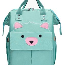 Bembika Multipurpose Backpack Style Diaper Bag Bear Berry - Green-image-11