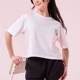 Enamor Graphic Printed Pure Cotton Oversized Fit Crew Neck Lounge T-Shirt-image-87