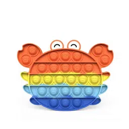 yk YKSet of 2 Pop It Fidget Toy SetRound & Octopus Pop It with Candy Keychain image 3