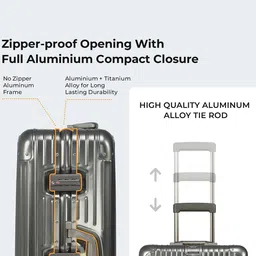 VERAGE Secure Jet Hard Sided Large Trolley Suitcase image 4