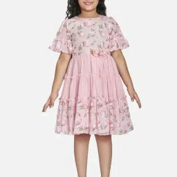 Peppermint Girls Pink Floral Dress-picture-46