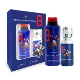 Beverly Hills Polo Club Sport No.8 Gift Set for Men with Eau De Toilette & Sport Deo-79