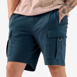 The Souled Store Blue Cotton Regular fit Shorts-picture-17