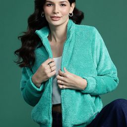 DressBerry Fleece Tailored Jacket-2