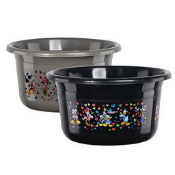 Aura Black & Grey 2 piece Abstract Plastic Bath Accessories Set-4