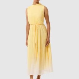 Forever New Yellow Ombre Regular Fit Ombre Dress-image-29