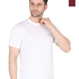 EAZY Men Pack Of 2 Solid Round Neck Casual T-Shirt-picture-45