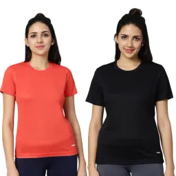 Omtex Black & Rust Regular Fit Sports T-Shirt - Pack Of 2-picture-44