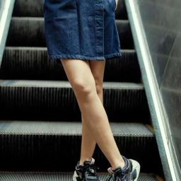 SALT Attire Blue Plain Skort-image-12