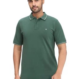 Raymond Green Slim Fit Polo T-Shirt-image-58