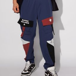 The Souled Store Men Captain America Pure Cotton Relaxed Fit Cargo Pants-image-23