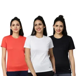 Omtex Black & White Regular Fit Sports T-Shirt - Pack Of 3-picture-29