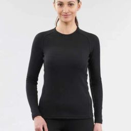 WEDZE By Decathlon Black Plain Thermal Top-image-87