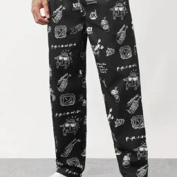The Souled Store Black Cotton Printed Payjamas-picture-6