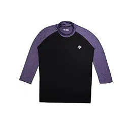 Chimprala Kids Black & Purple Solid T-Shirt-image-25