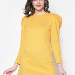 Sera Yellow Cotton Sweatshirt-image-82
