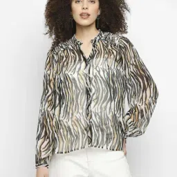 Pepe Jeans Black Animal Print Shirt-image-93