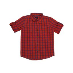 Allen Solly Junior Maroon Checks Shirt-picture-12