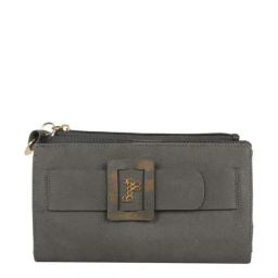 Baggit Grey Solid Bi-Fold Wallet for Women-image-27