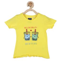 Allen Solly Junior Yellow Cotton Graphic T-Shirt-picture-31