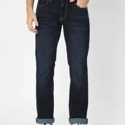 Spykar Dark Blue Lightly Washed Jeans-picture-39