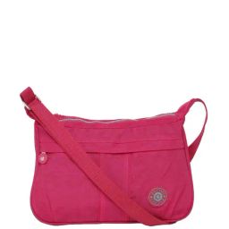 Baomi Pink Solid Medium Cross Body Bag-image-16