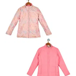 Monte Carlo Kids Onion Pink Printed Full Sleeves Reversible Jacket-image-40