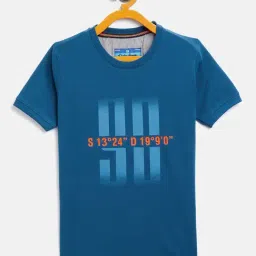 Duke Kids Dark Blue Printed T-Shirt-image-24