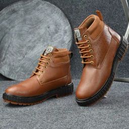 Prolific Men's Tan Derby Boots-image-59
