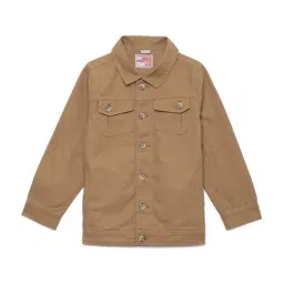 Under Fourteen Only Kids Brown Regular Fit Full Sleeves Shirt-image-25