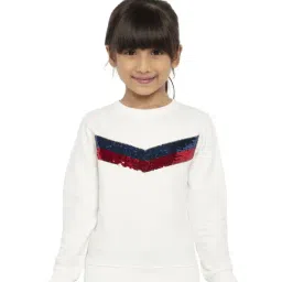 Under Fourteen Only Kids Off-White Embellished Full Sleeves Sweatshirt-image-32