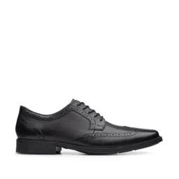 Clarks Men's TILDEN WING Black Derby Shoes-image-17