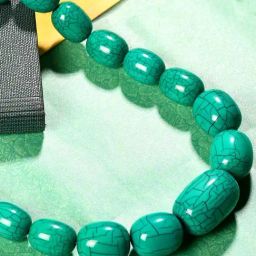 Imli Street Resin Green Beaded Necklace-image-91