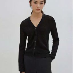 Kotty Black Plain Sweater-image-95