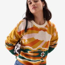 The Souled Store Multicolored Printed Sweater-image-65