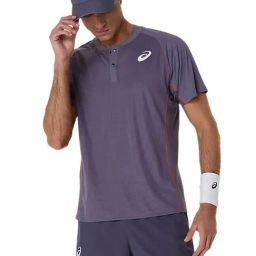 Asics Men's Greyish Purple Match Actibreeze Polo-Shirt-image-24