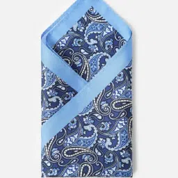 Van Heusen Blue Printed Pocket Square-picture-16