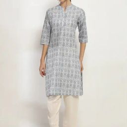 Rangriti Grey Printed Kurtas-image-99