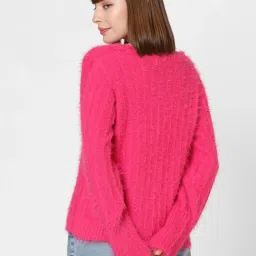 Vero Moda Fuchsia Regular Fit Pullover image 3