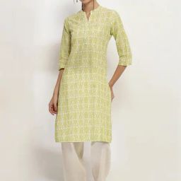Rangriti Lime Printed Kurtas-picture-9
