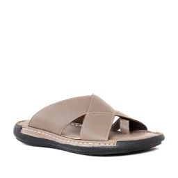Softouch by Khadims Men's Grey Cross Strap Sandals-picture-30