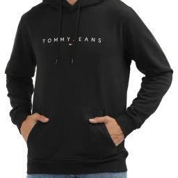 Tommy Hilfiger Black Logo Regular Fit Hoodie-picture-3
