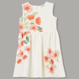 Fame Forever By Lifestyle Girls Off White Printed Dress-image-72