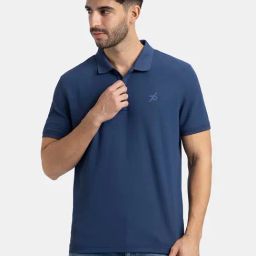 Jockey Navy Regular Fit Polo T-Shirt-image-62