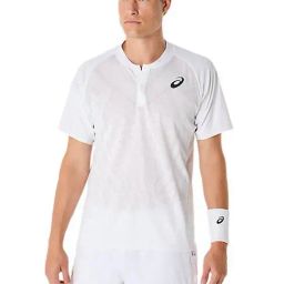 Asics Men's Brilliant White Match Actibreeze Polo-Shirt-image-51