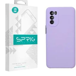 Sprig Liquid Silicone Back Cover for Motorola G82 5G (Purple)-30